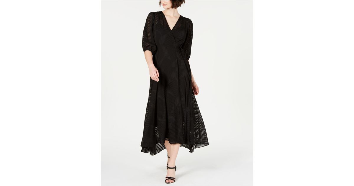 calvin klein shadow stripe maxi dress