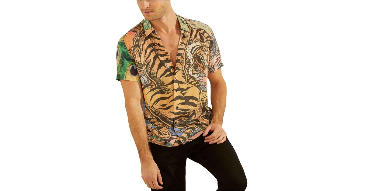 guess tiger shirt