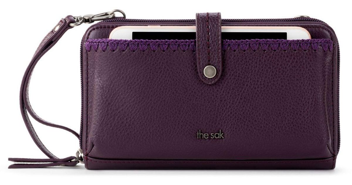 The Sak Synthetic Iris Smartphone Convertible Crossbody Wallet in