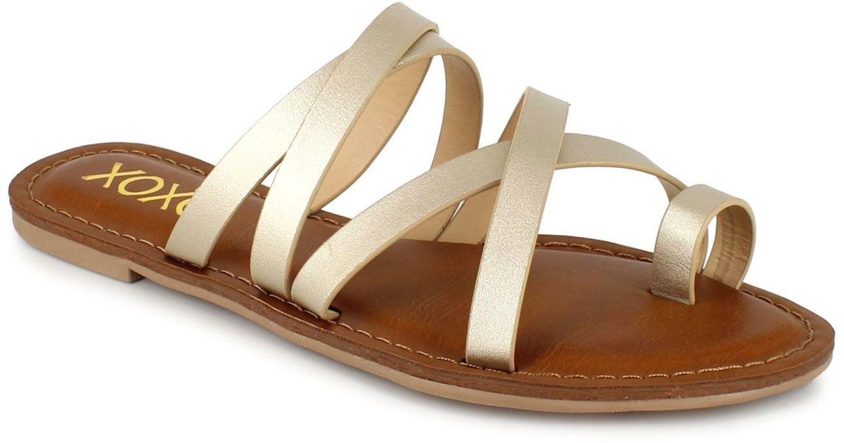 Xoxo Rubber Rodger Sandal in Light Gold (Metallic) - Lyst