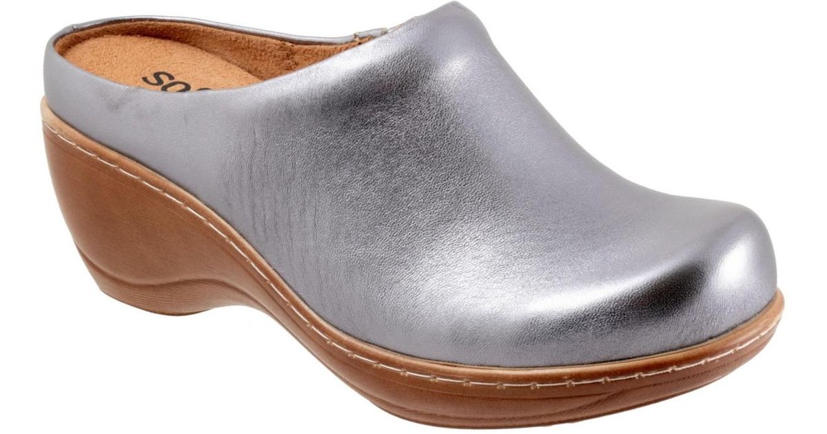Softwalk Madison Clog in White | Lyst