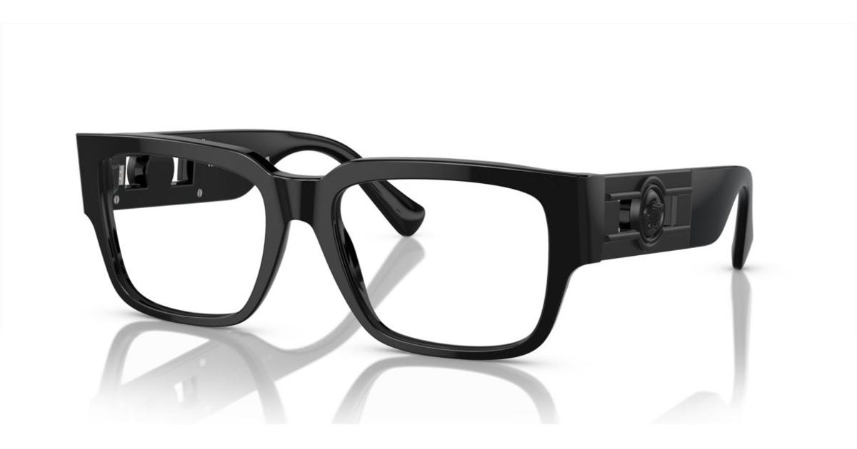 versace black eyeglasses