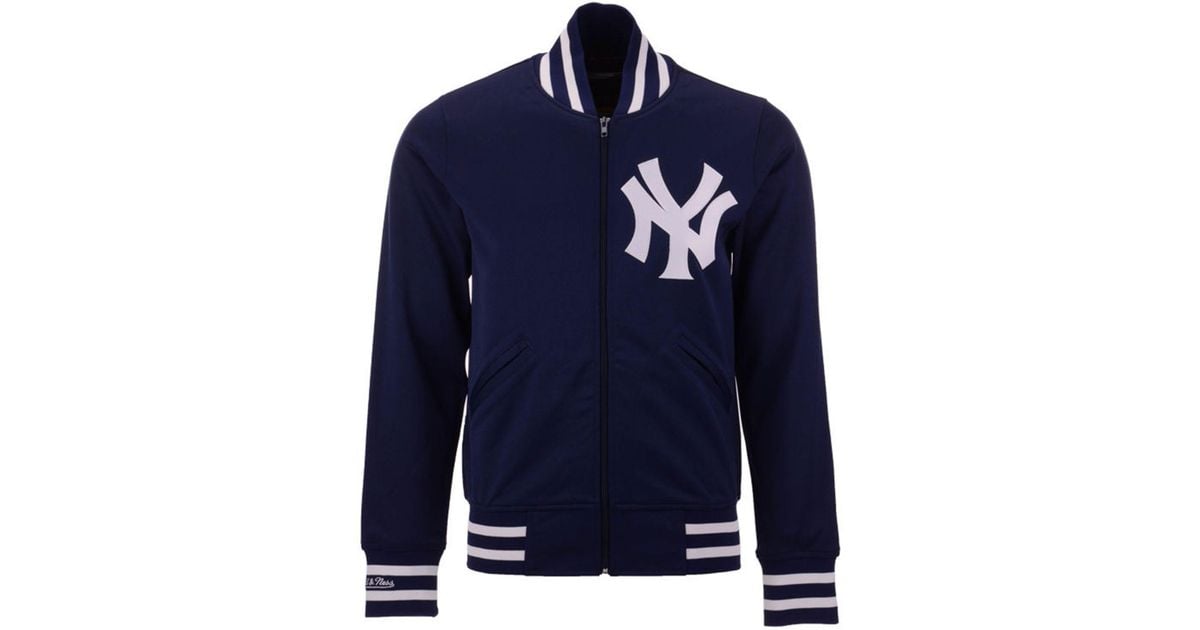 Mitchell & Ness Mens 1988 Yankees Authentic BP Jacket Blue
