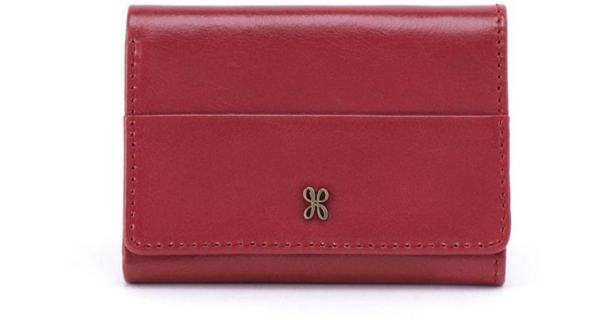 Hobo International Jill Mini Trifold Wallet in Red Lyst