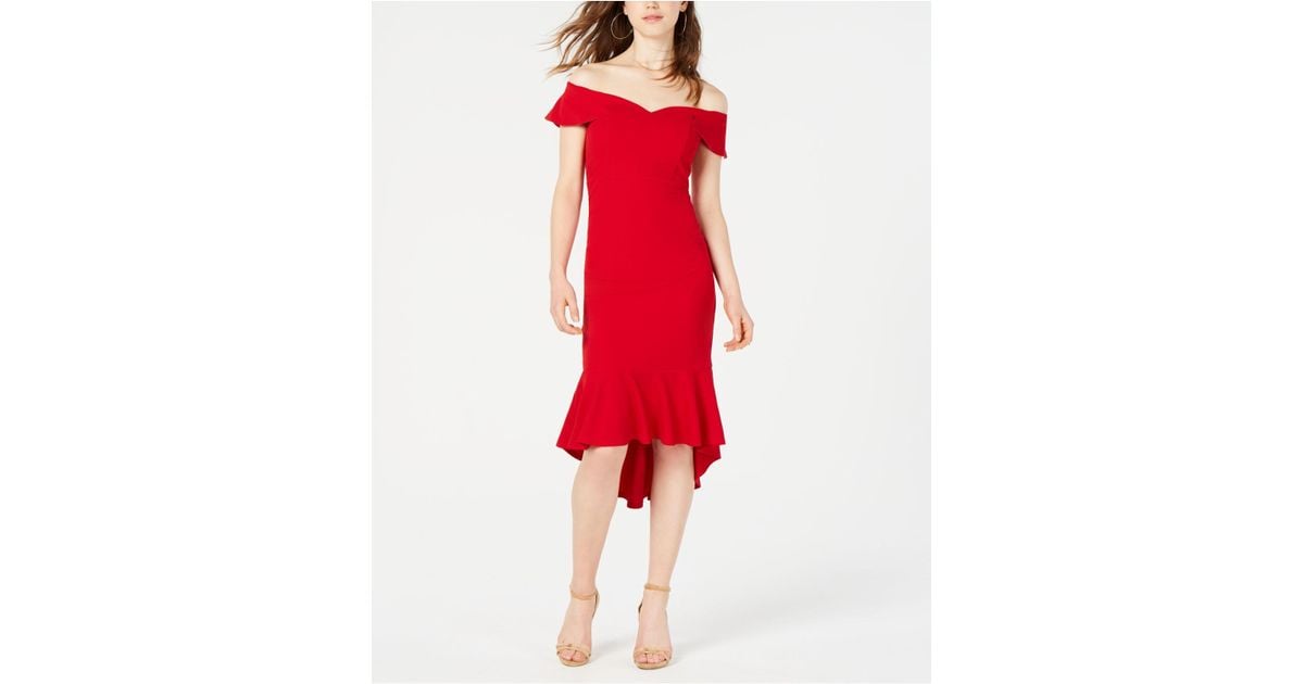 Juniors off top the shoulder dress