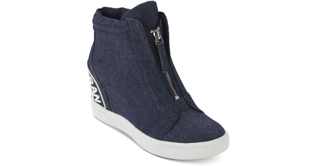 dkny connie wedge sneaker