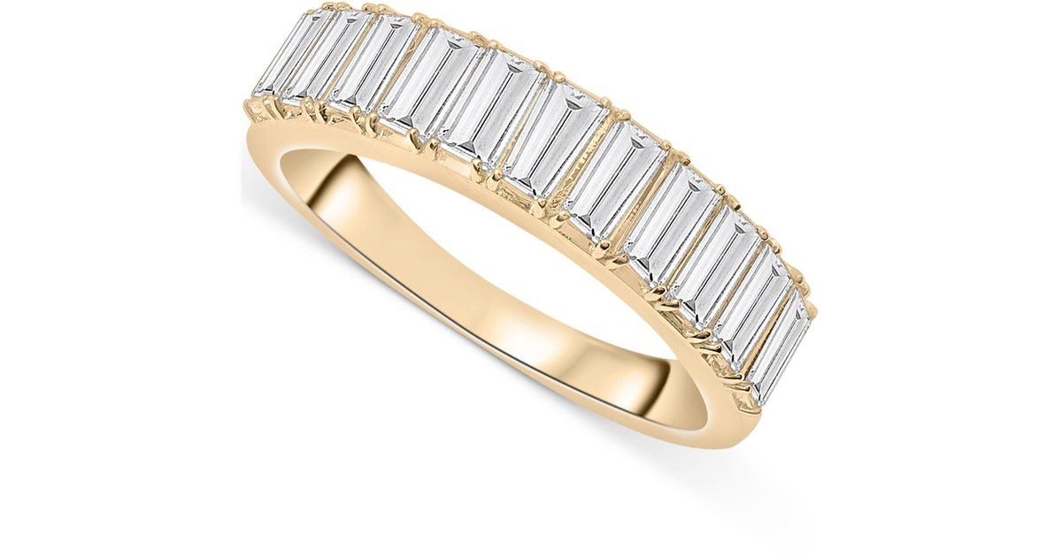 Audrey by Aurate Nano Emerald Color Baguette Ring (1 Ct. T.w. in ...