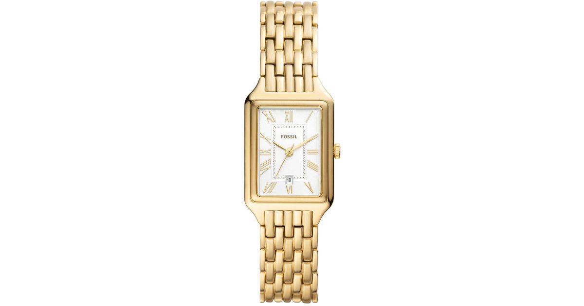 Fossil Raquel Goldtone Stainless Steel Bracelet Watch, 23mm in