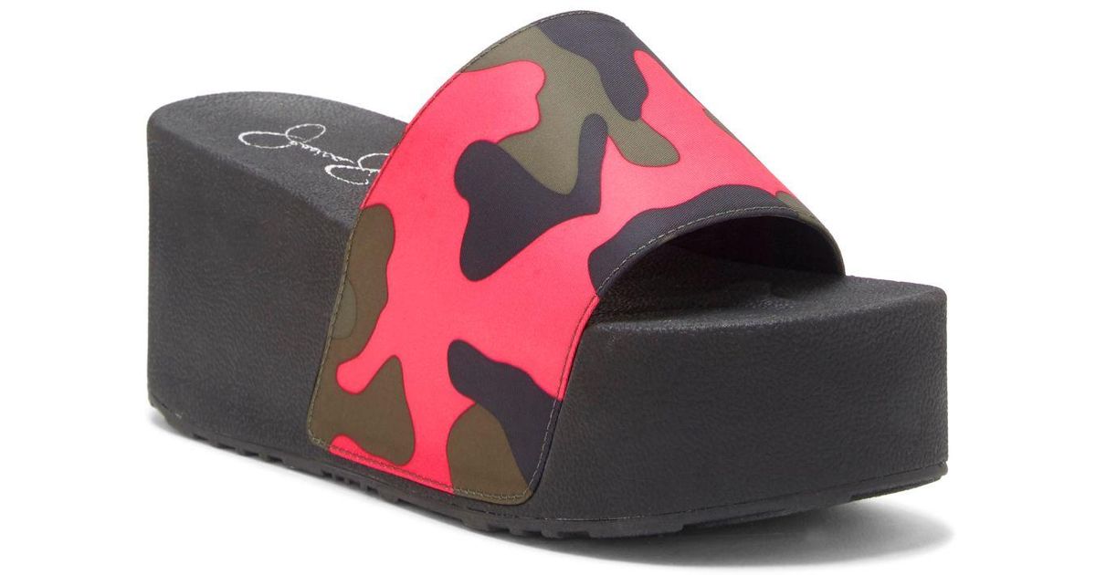 jessica simpson faille slide sandals