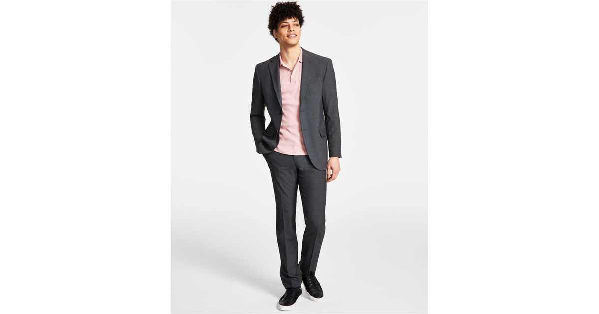 DKNY Modernfit Stretch Suit Separates in Gray for Men Lyst