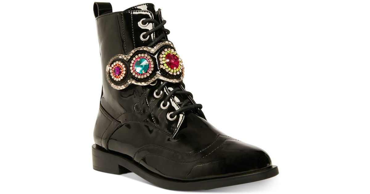 betsey johnson combat boots