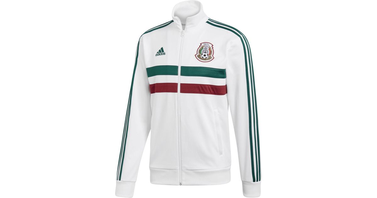 adidas Synthetic Mexico Soccer Track Jacket in White for Men | Lyst