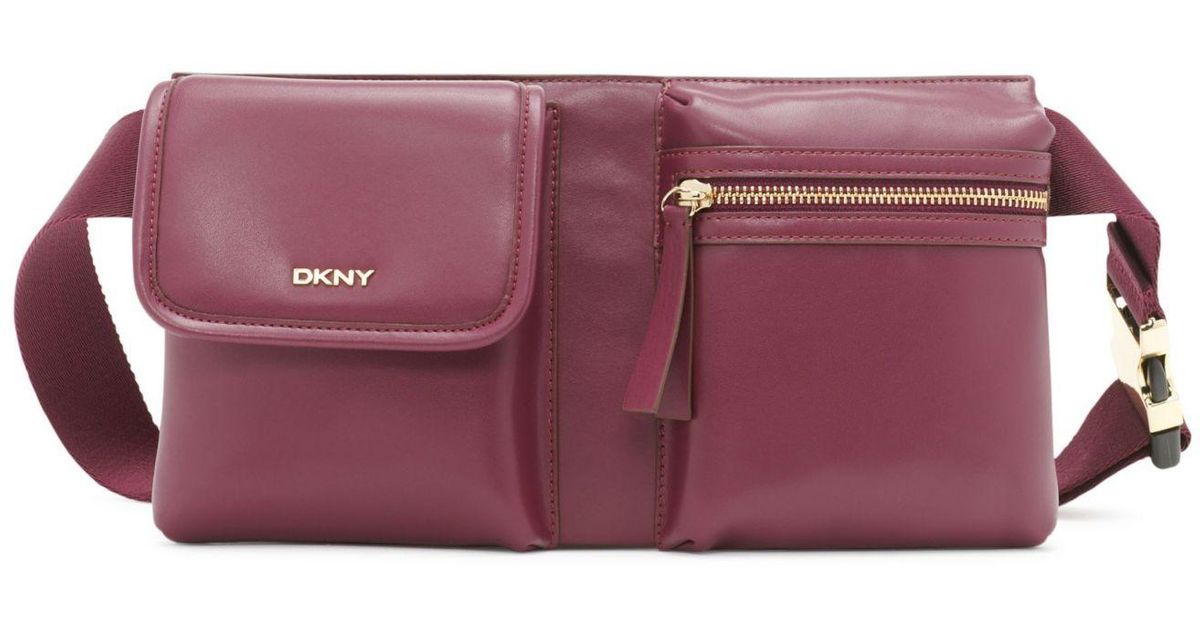 DKNY Brook Leather Sling Handbag in Purple Lyst