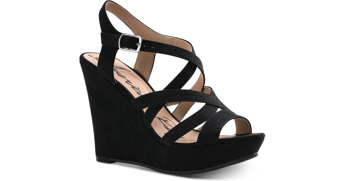 american rag black wedges