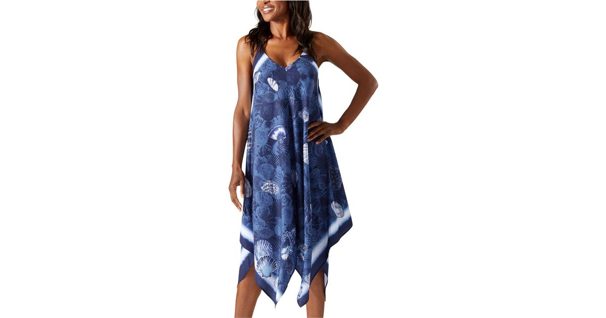 Tommy Bahama Printed Scarf Dress Coverup in Blue Lyst