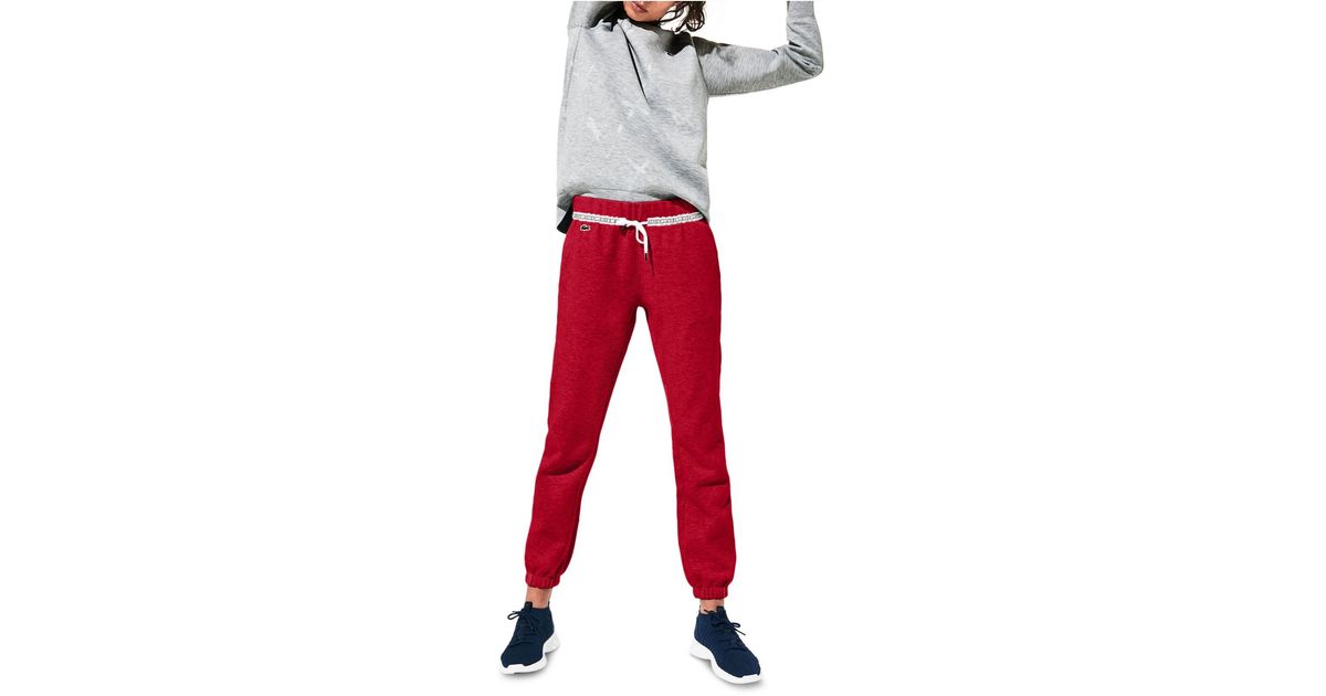 lacoste tape woven track pants junior