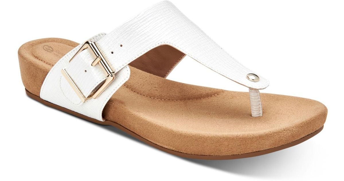 white memory foam sandals