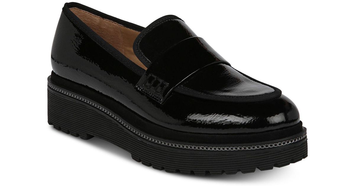 franco sarto shelton platform wedge loafers