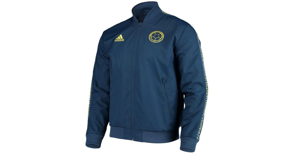 adidas Colombia National Team Anthem Jacket in Blue for Men | Lyst