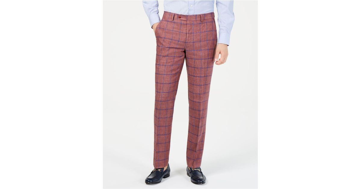 brick red pants