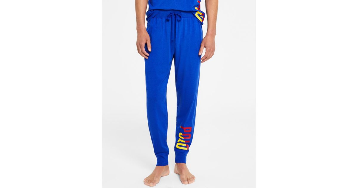 Polo Ralph Lauren Logo Pajama Pants in Blue for Men Lyst