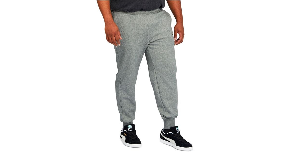 PUMA Fleece Joggers in Grey (Gray) for Men - Lyst