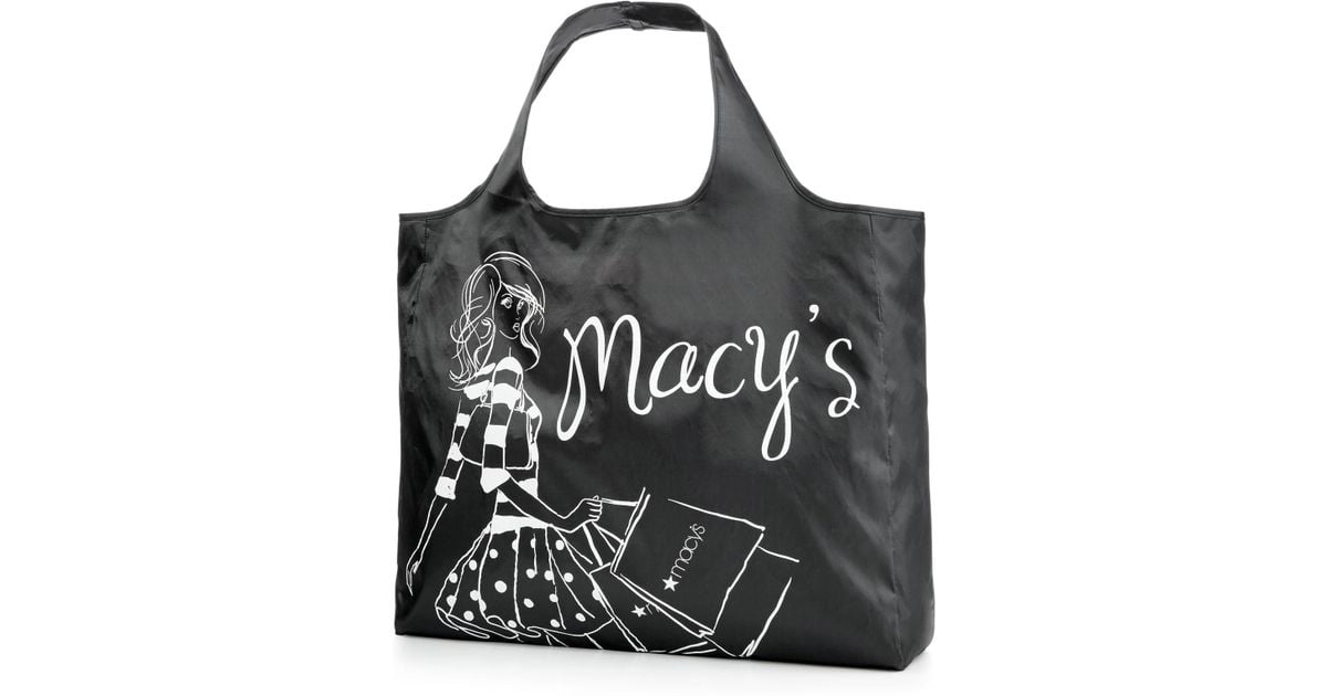 Macy S Black Reusable Ping Bag