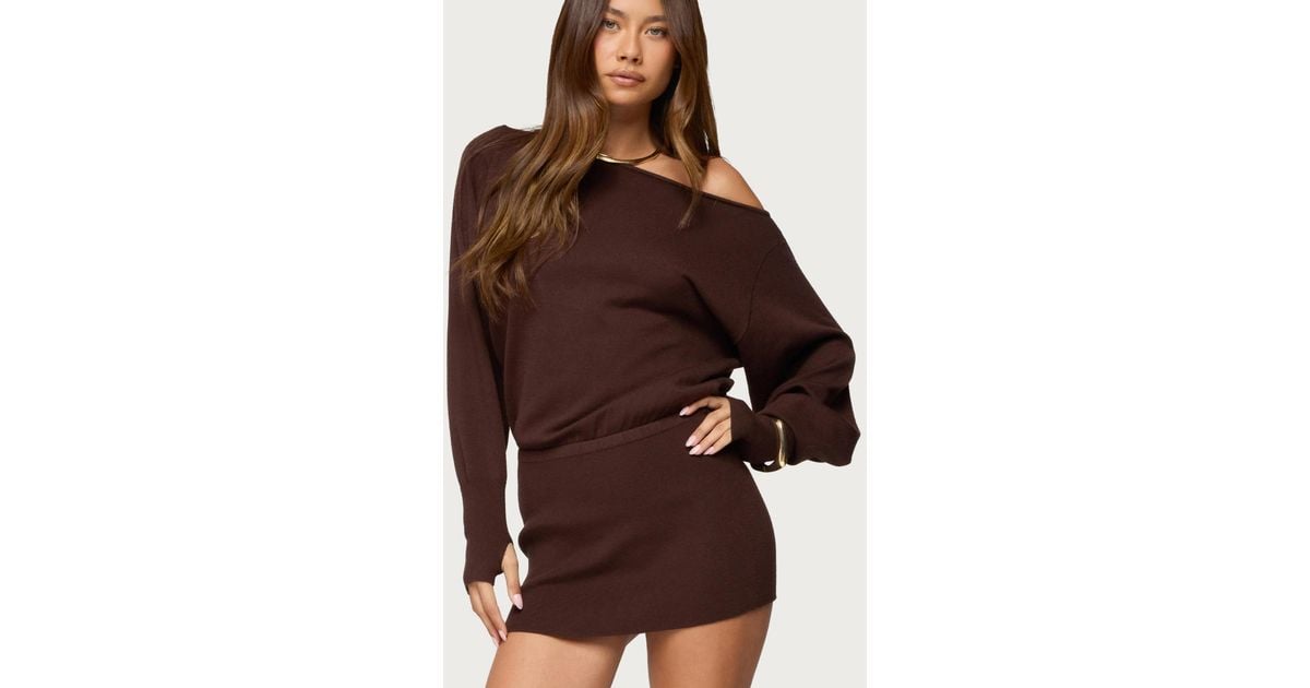 open lace back dress Galli Rib Knit Mini Dress – SEROYA main image 0