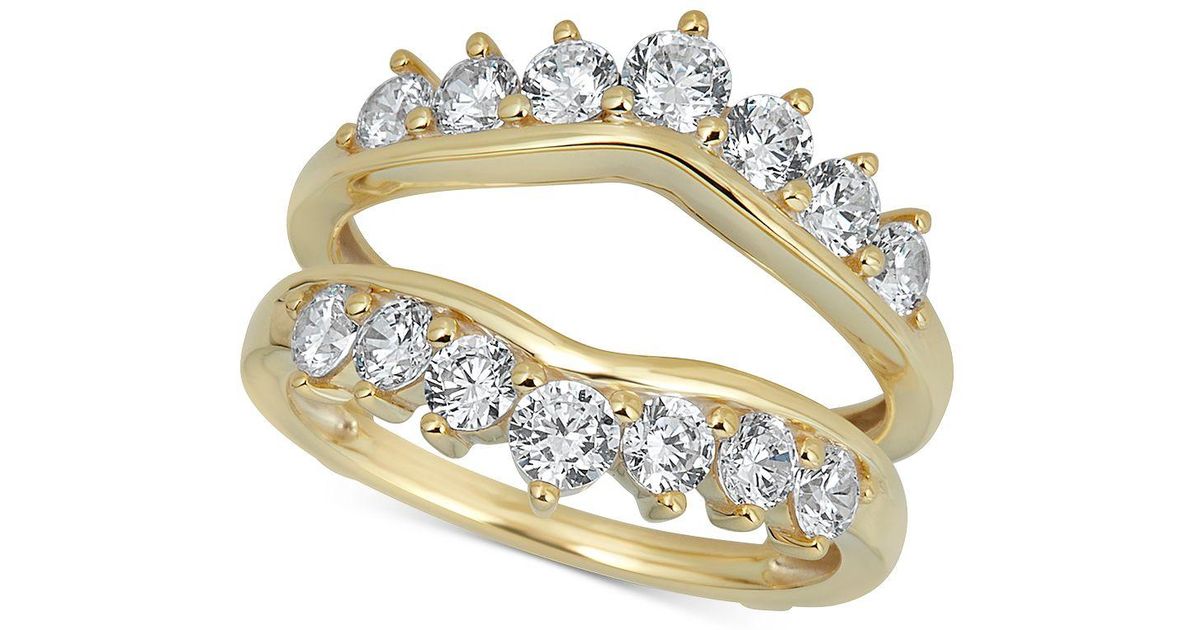 Lyst Macy's Diamond Tiara Solitaire Enhancer Ring Guard (13/8 Ct. T