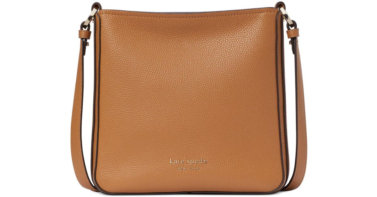 Kate Spade Hudson Leather Small Messenger in Brown Lyst