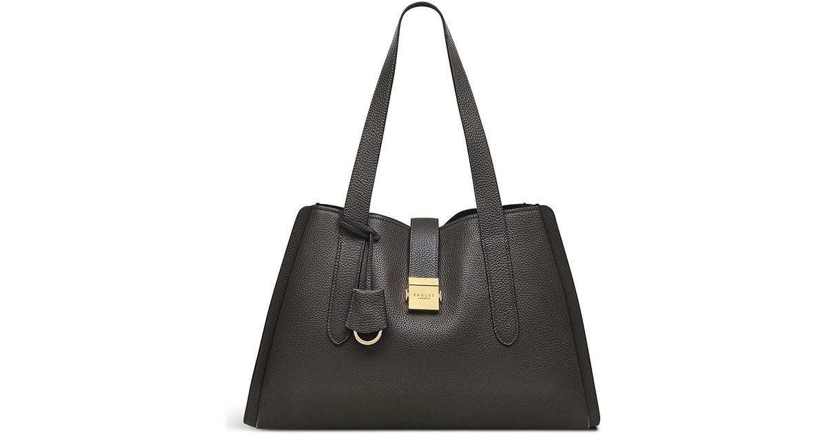 Radley Sloane Street Leather Large Zip Top Shoulder Bag in Black Lyst