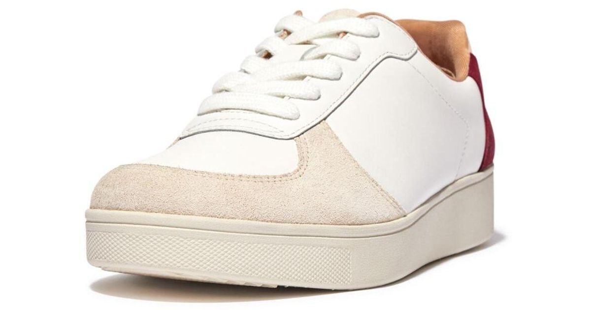 fitflop rally white sneakers
