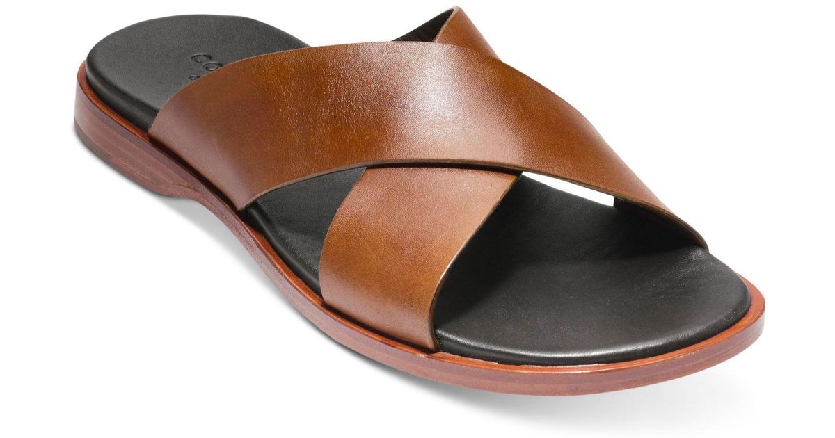 cole haan men's goldwyn criss cross sandals