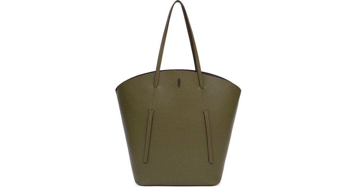 thacker Large Mandy Leather Tote in Green | Lyst