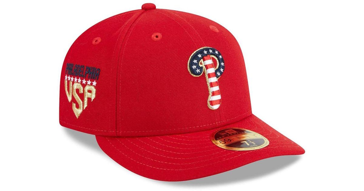 KTZ Red Philadelphia Phillies 2023 Fourth Of July Low Profile 59fifty
