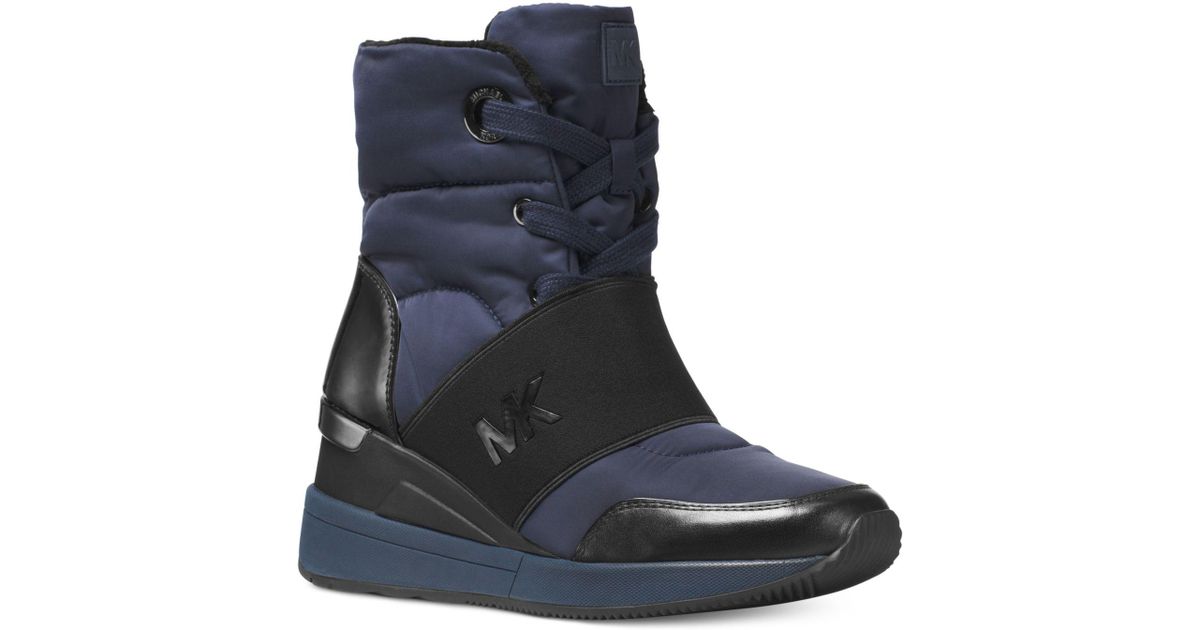 michael kors boots blue