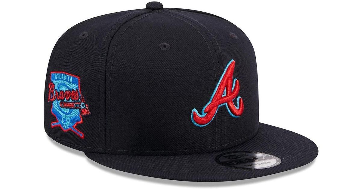 KTZ Navy Atlanta Braves 2023 Mlb Father's Day Onfield 59fifty Fitted