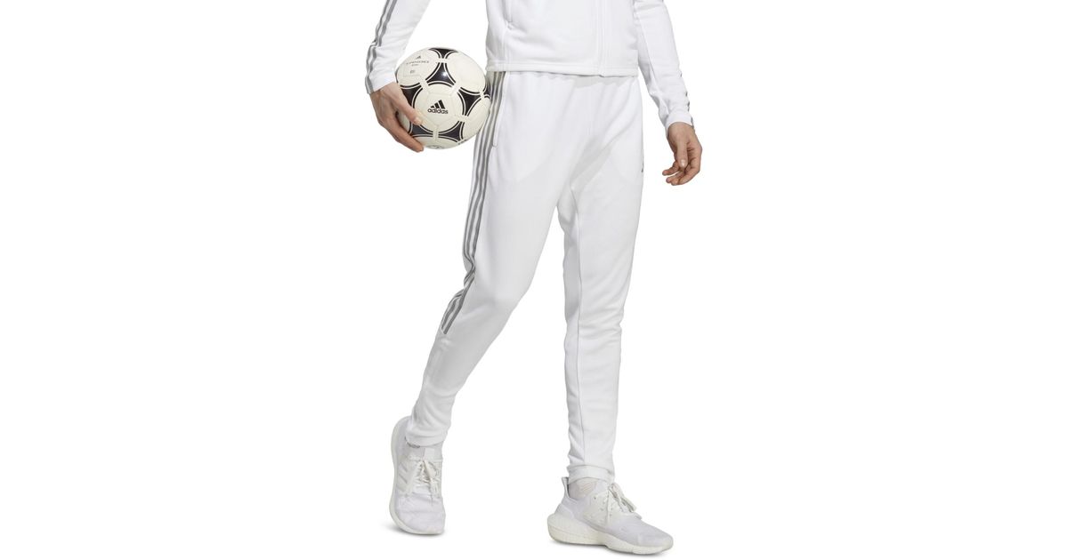 adidas Tiro 23 Reflective Three-stripe Track Pants in White for Men | Lyst