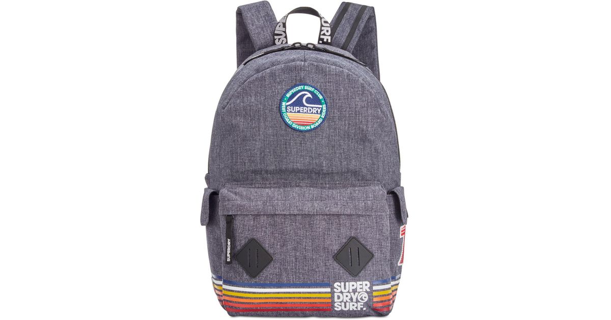 One Size Superdry Mens Cali Montana Backpack Sunset Grey