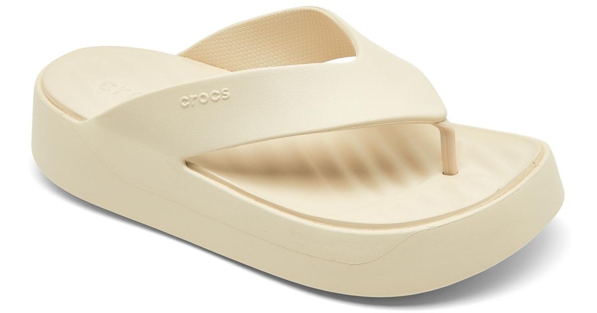 Crocs™ Getaway Platform Casual Flip-flop Sandals From Finish Line in ...