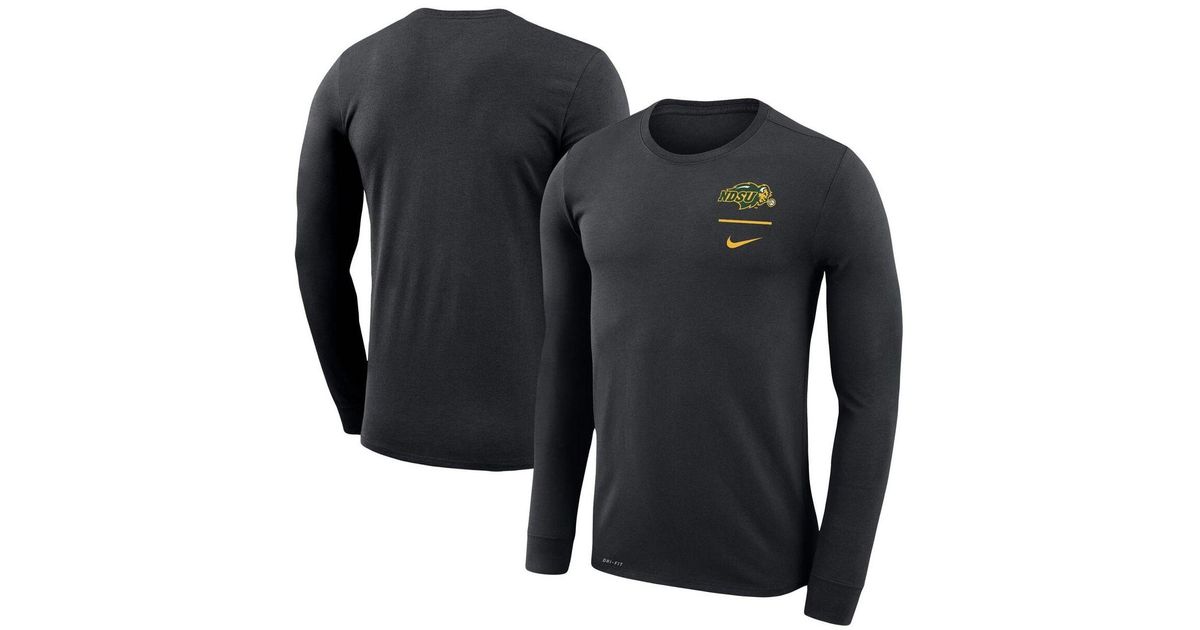 Nike Synthetic Black Ndsu Bison Logo Stack Legend Performance Long ...