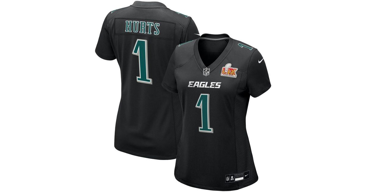 Nike Jalen Hurts Carbon Philadelphia Eagles Super Bowl Lix Fashion Game ...
