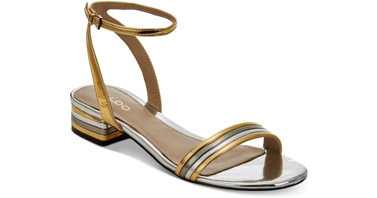 aldo metallic sandals