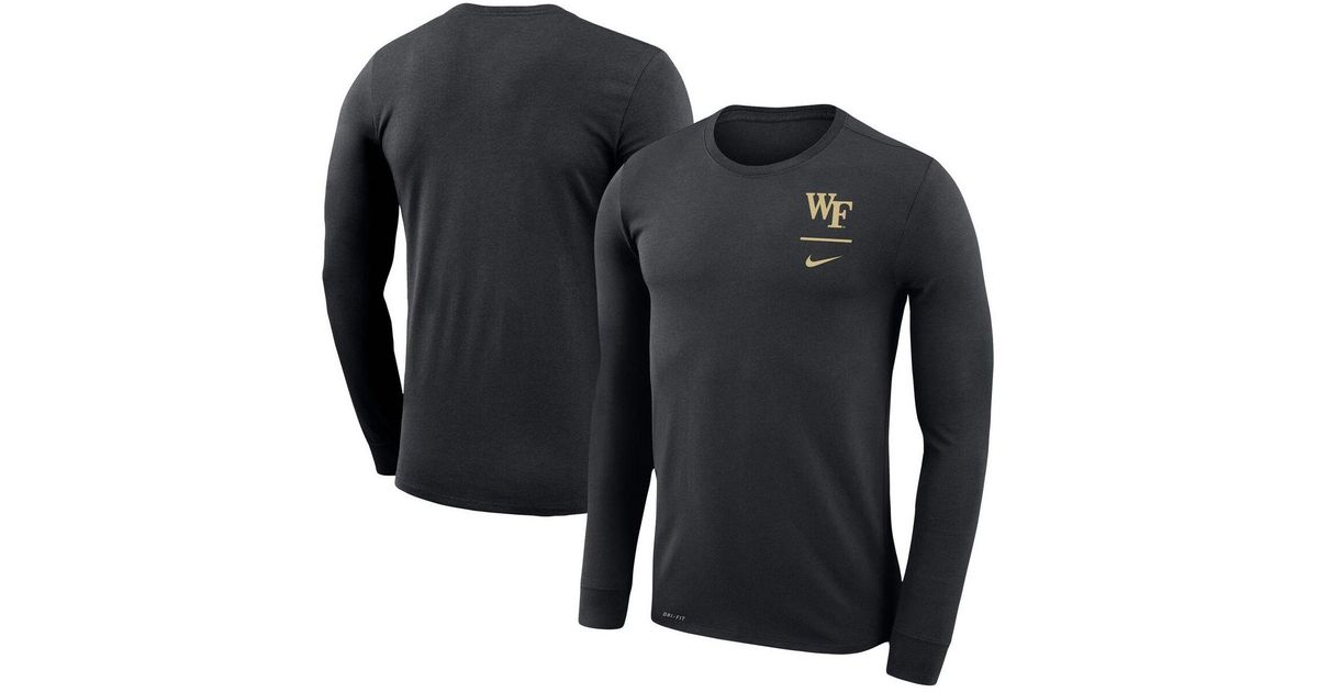 Nike Synthetic Black Wake Forest Demon Deacons Logo Stack Legend