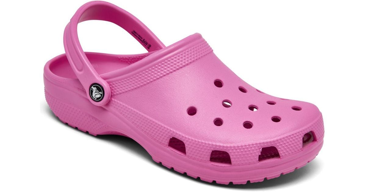Crocs™ Synthetic Classic Clogs From Finish Line in Pink | Lyst