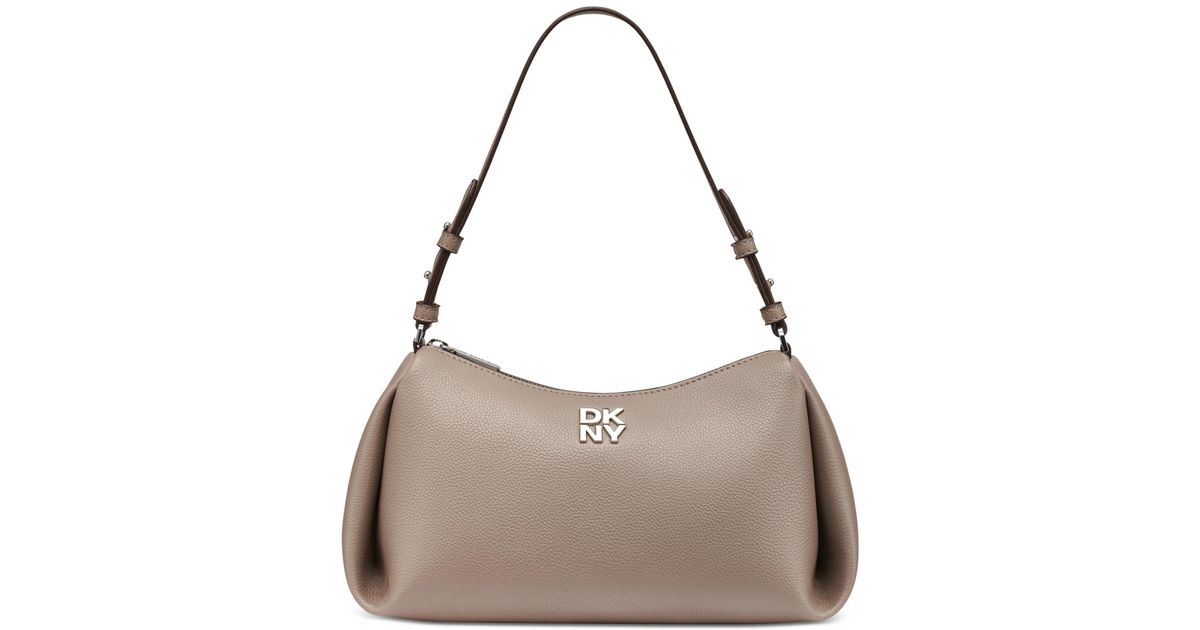 Shoulder Remy DKNY Remy Top Zip Shoulder Bag in Brown | Lyst