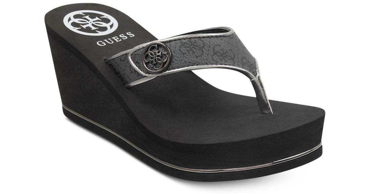 guess wedge sandals