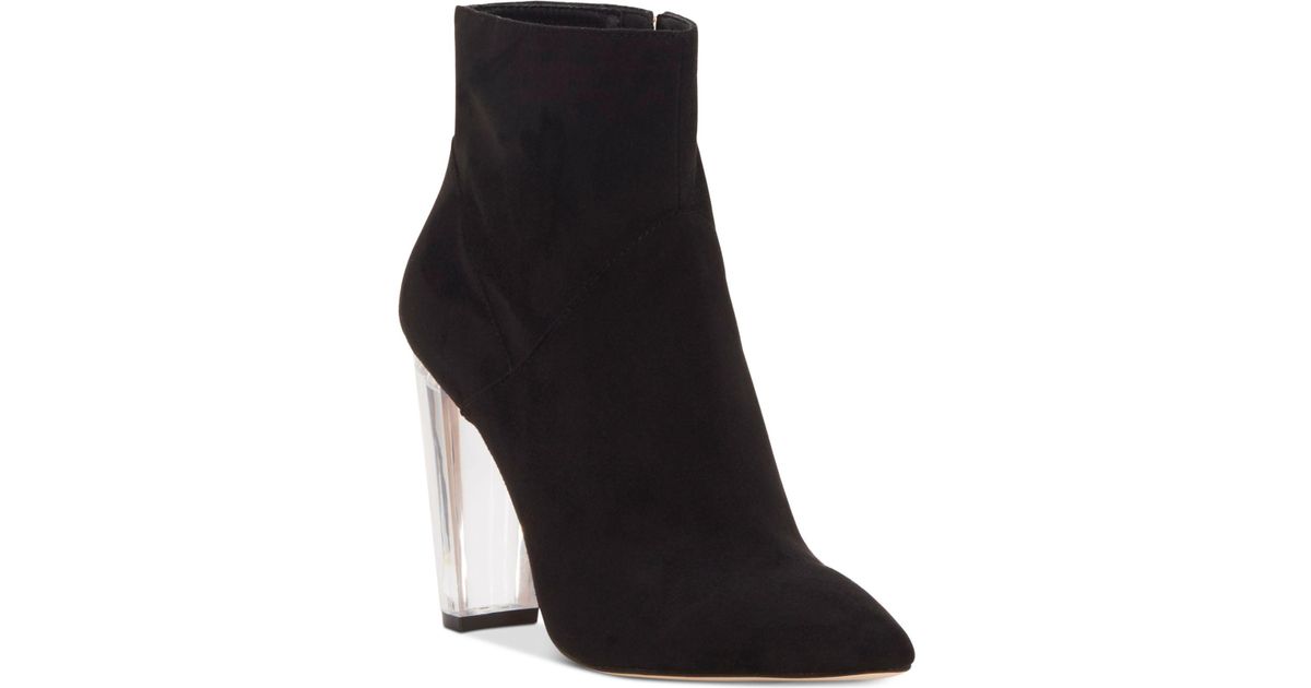 jessica simpson clear heel booties