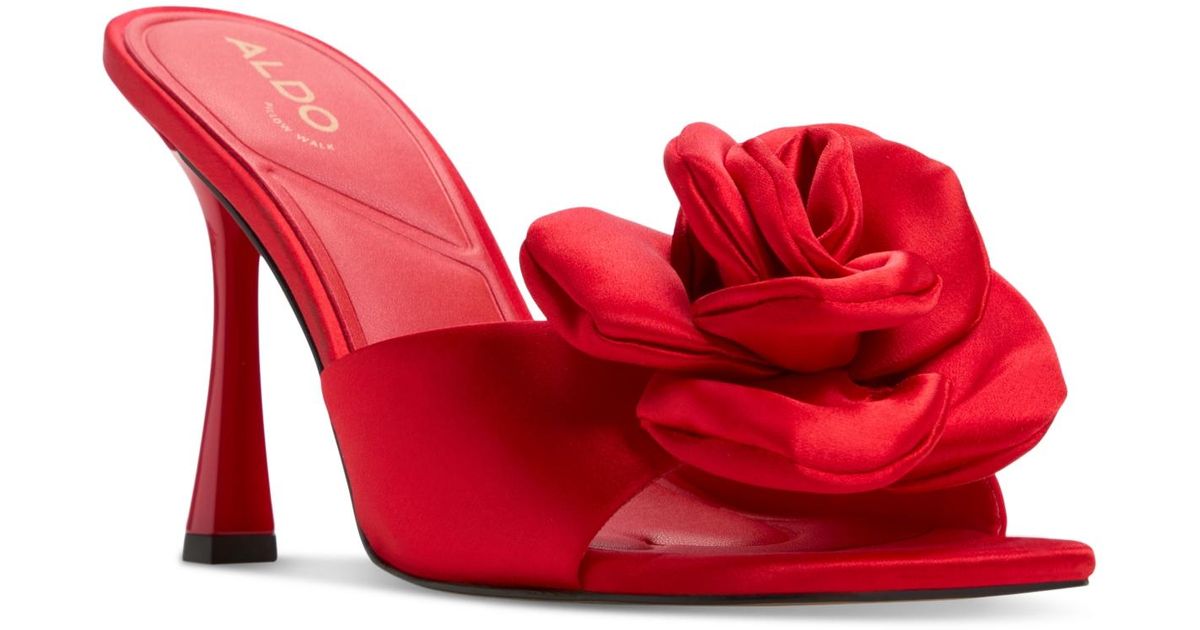 【ALDO】レッドローズ・ばら☆ヒールサンダル Redrose Redrose Red Women's Heeled mules | ALDO US