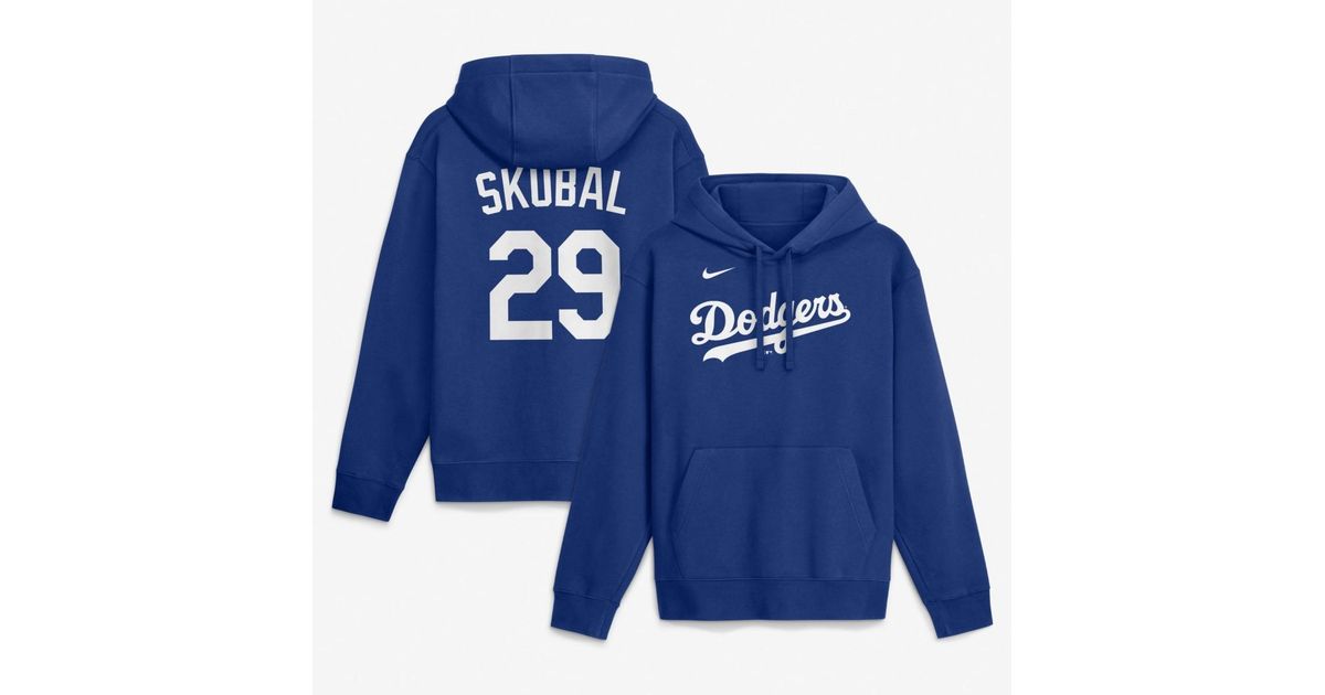 Represent Number 18 Nike Tarik Skubal Los Angeles Dodgers Home Name & Number Club Fleece ...